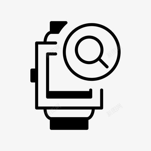 搜索智能手表技术时间图标svg_新图网 https://ixintu.com 技术 搜索智能手表 时间 智能手表