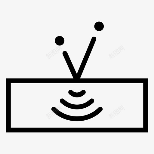接收器蓝牙广播图标svg_新图网 https://ixintu.com appletech wave wifi 广播 接收器 电脑 蓝牙