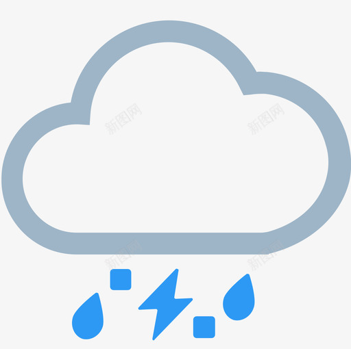 雨加冰雹svg_新图网 https://ixintu.com 雨加冰雹 8