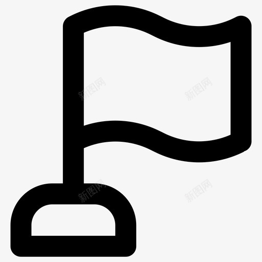 旗子必需品系列图标svg_新图网 https://ixintu.com 必需品系列 旗子