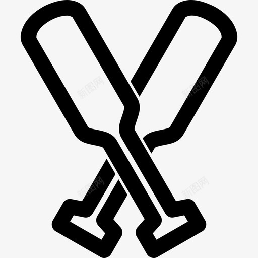 皮划艇划船运动图标svg_新图网 https://ixintu.com 划船 水 皮划艇 运动