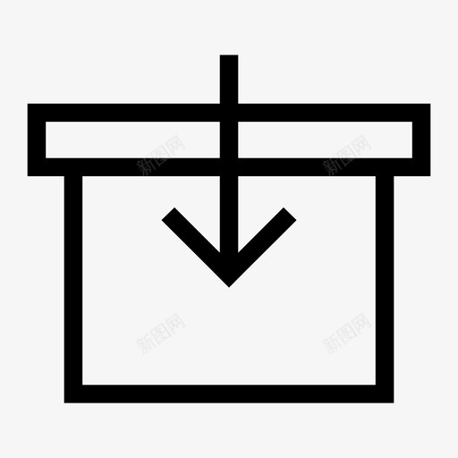 箱子送货物流图标svg_新图网 https://ixintu.com 包裹 物流 箱子 送货