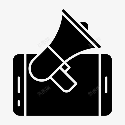 广告活动促销发言人图标svg_新图网 https://ixintu.com 促销 发言人 广告活动 营销符号