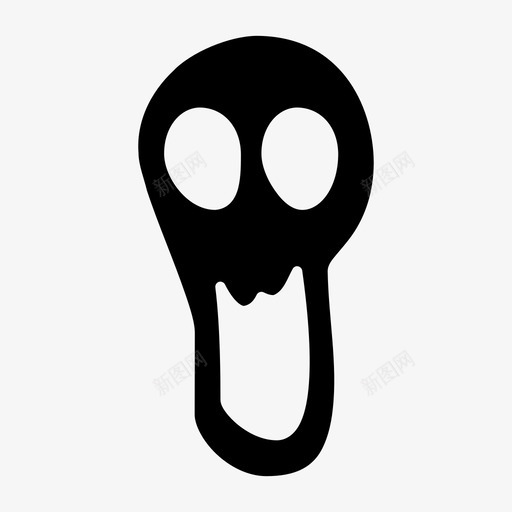 鬼魂万圣节万圣节面具图标svg_新图网 https://ixintu.com 万圣节 万圣节面具 幽灵 恐怖 鬼魂