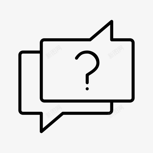 问聊天评论图标svg_新图网 https://ixintu.com 聊天 评论 问 问号 问题