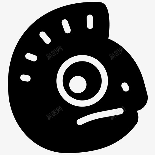变色龙脸彩色蜥蜴爬行动物图标svg_新图网 https://ixintu.com 变色龙脸 彩色蜥蜴 爬行动物
