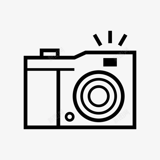 摄影照相机尼康图标svg_新图网 https://ixintu.com 媒体服务 尼康 摄影 照相机