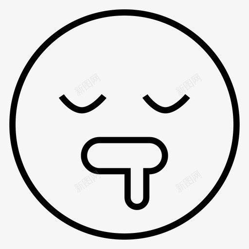 睡觉睡着流口水图标svg_新图网 https://ixintu.com 基因周期 流口水 睡着 睡觉 累了