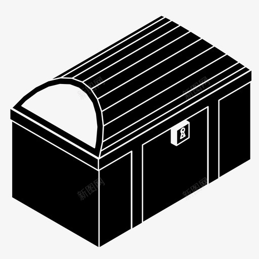 宝箱保险箱集装箱图标svg_新图网 https://ixintu.com 保险箱 宝箱 旅行箱 海盗 财富 集装箱