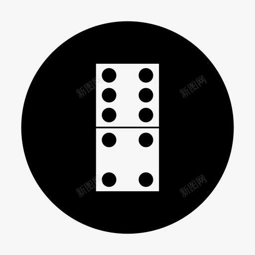 多米诺骨牌游戏娱乐图标svg_新图网 https://ixintu.com 圆形多米诺骨牌 多米诺骨牌 娱乐 游戏 赌场