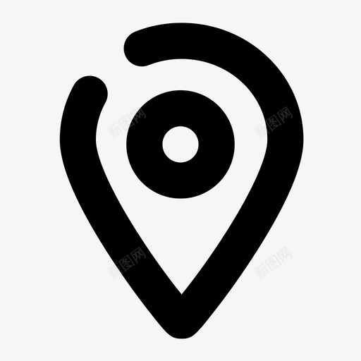 地图标记目的地位置svg_新图网 https://ixintu.com 位置 地图定位 地图标记 基本图标 导航 目的地