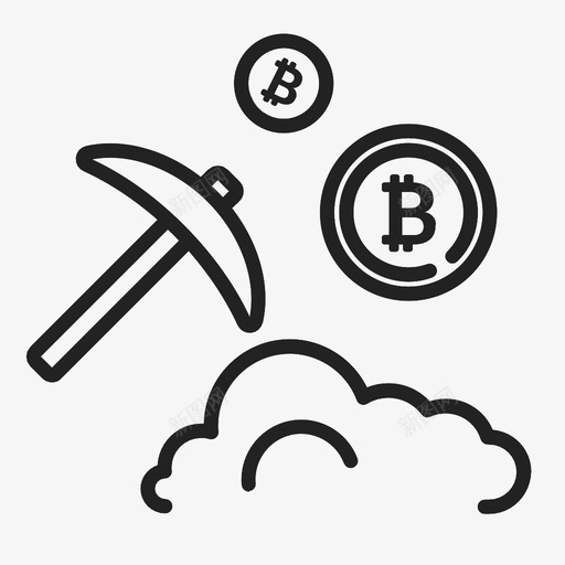 挖掘比特币加密货币挖掘图标svg_新图网 https://ixintu.com 加密货币 挖掘 挖掘比特币 收入 货币 选择