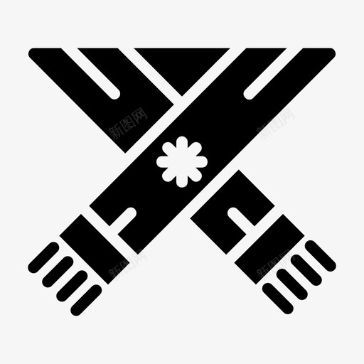 采购产品围巾衣服冬天图标svg_新图网 https://ixintu.com 冬天 冬奥会 羊毛 衣服 采购产品围巾