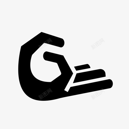哦手冥想图标svg_新图网 https://ixintu.com ui基本的脂类字形 冥想 哦 手 瑜伽