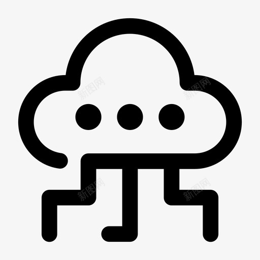 云共享客户端互联网图标svg_新图网 https://ixintu.com 云共享 互联网 客户端 服务器 网络