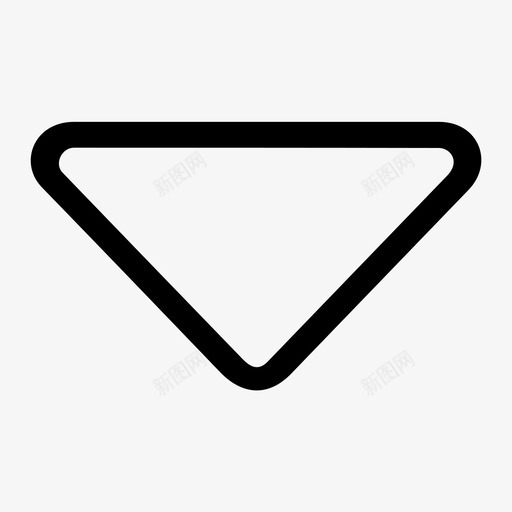 空心三角-secondsvg_新图网 https://ixintu.com 空心三角-second