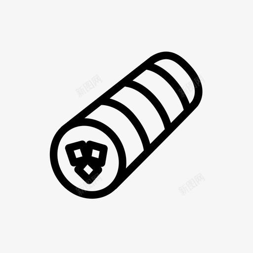 kimbap街头食品寿司卷图标svg_新图网 https://ixintu.com kimbap 寿司卷 街头食品 韩国食品