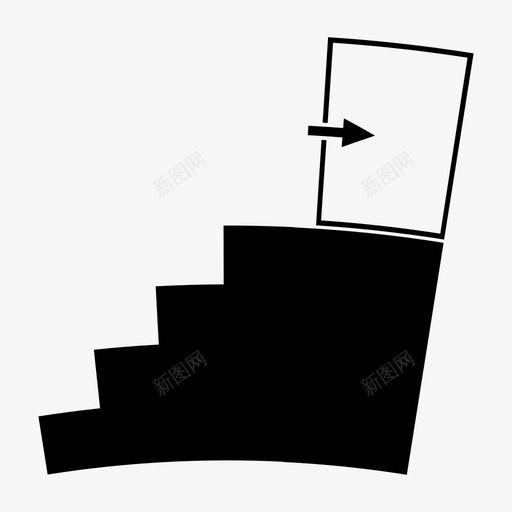 退出爬升增加图标svg_新图网 https://ixintu.com 上升 增加 爬升 退出