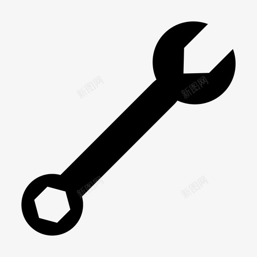 扳手修复问题图标svg_新图网 https://ixintu.com 修复 修理 扳手 扳手字形 维修 问题