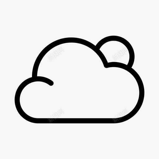 多云阴沉天气图标svg_新图网 https://ixintu.com 多云 天气 自然公园 阴沉