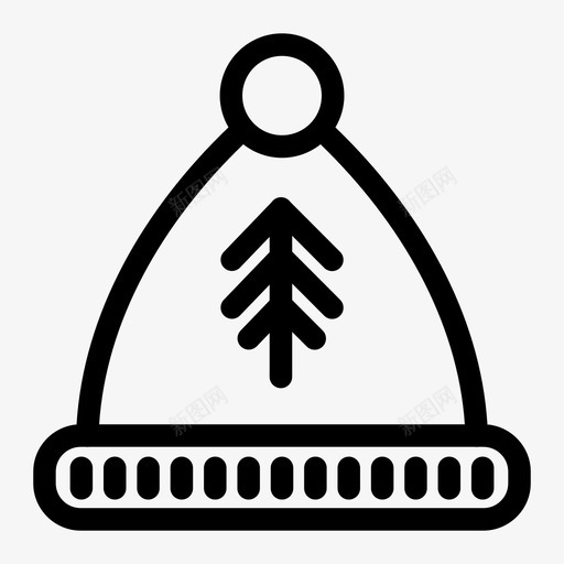 小熊帽子头图标svg_新图网 https://ixintu.com 冬天 夏天 头 小熊 帽子