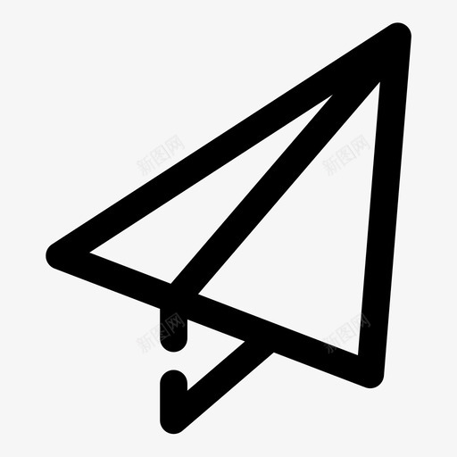 发送邮件消息图标svg_新图网 https://ixintu.com 发送 折纸 消息 电子商务间隙加粗 邮件 飞机