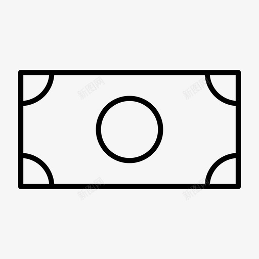 钞票商业金融图标svg_新图网 https://ixintu.com 商业 电子商务 货币 金融 钞票