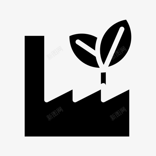 生态工业地球能源图标svg_新图网 https://ixintu.com 地球 循环利用 生态工业 生态绿色地球雕文 能源 自然