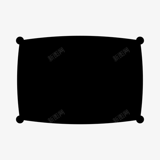 枕头睡觉图标svg_新图网 https://ixintu.com 枕头 睡觉