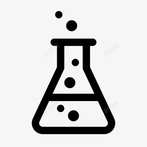 酸性物质化学锥形烧瓶图标svg_新图网 https://ixintu.com 化学 天文学 毒物 混合物 生物学 科学物理 酸性物质 锥形烧瓶