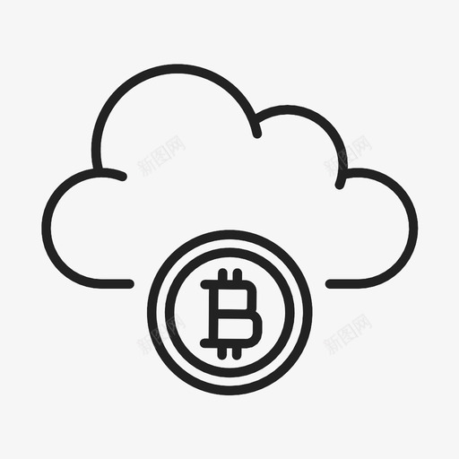 云币区块链加密货币图标svg_新图网 https://ixintu.com 云币 加密货币 区块链 矿业