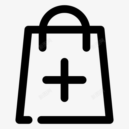 添加产品包购买图标svg_新图网 https://ixintu.com 产品促销 包 添加产品 购买 购物