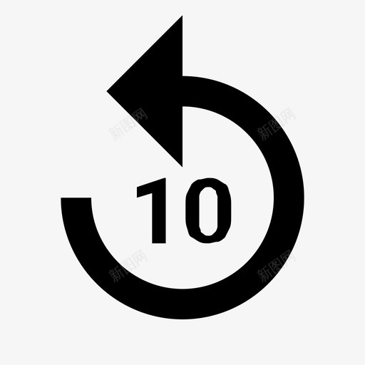 ic_replay_10_24pxsvg_新图网 https://ixintu.com ic_replay_10_24px