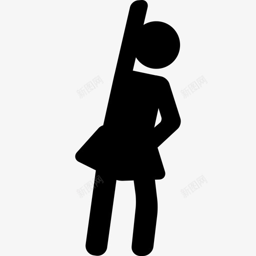 锻炼女人人行为图标svg_新图网 https://ixintu.com 人 行为 锻炼女人