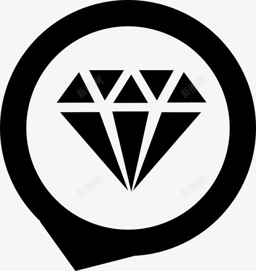 钻石最好的质量图标svg_新图网 https://ixintu.com 工作 最好的 质量 钻石