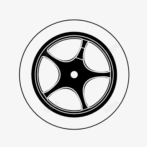车轮汽车轮胎定制图标svg_新图网 https://ixintu.com 定制 汽车轮胎 汽车轮辋 赛车 车轮 轮毂盖 轮辋