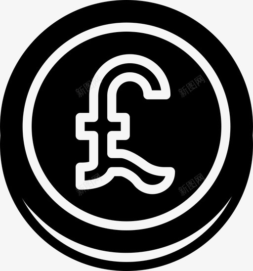 英镑硬币商业金融图标svg_新图网 https://ixintu.com 办公室 商业 市场营销 漂亮的商业实体 英镑硬币 货币 金融