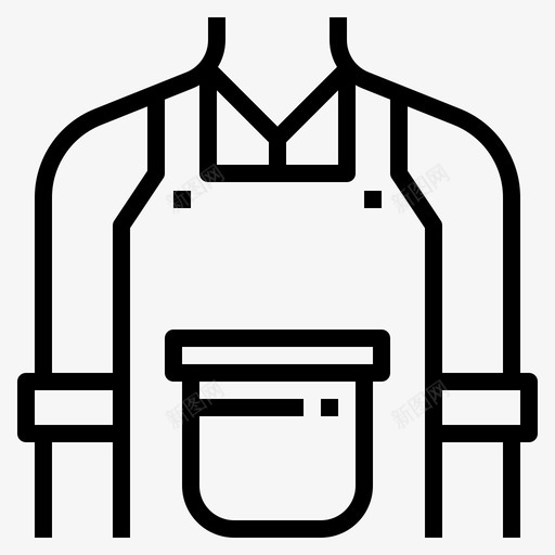 清洁工围裙布图标svg_新图网 https://ixintu.com 制服 围裙 布 清洁 清洁工 穿戴