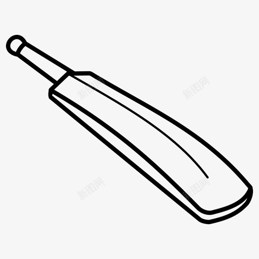 一个板球一个板球击球手图标svg_新图网 https://ixintu.com 一个板球 一个板球击球手