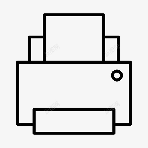 打印机机器办公室图标svg_新图网 https://ixintu.com 办公室 打印机 机器 纸张 金融