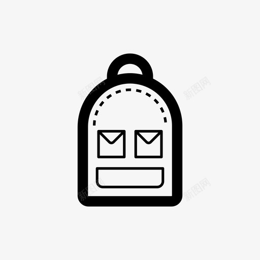 背包学校商店图标svg_新图网 https://ixintu.com 商店 学校 学生 旅行 背包 雀巢7