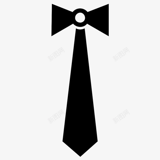领带服装优雅图标svg_新图网 https://ixintu.com 优雅 时尚 服装 条纹 领带