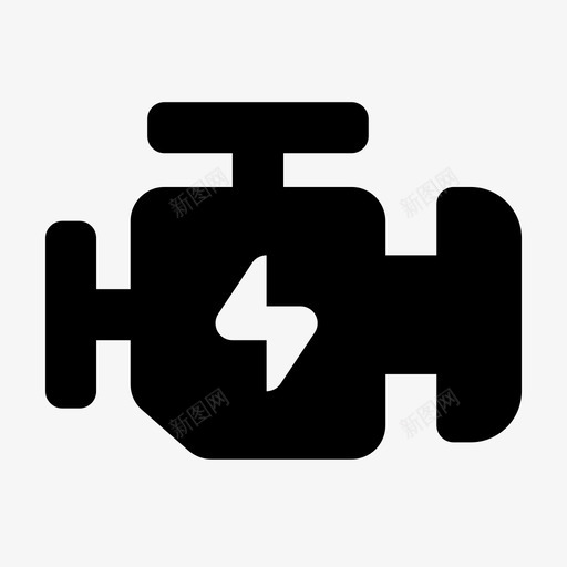 发动机汽车能源图标svg_新图网 https://ixintu.com 发动机 汽车 能源 飞奔图标汽车标志