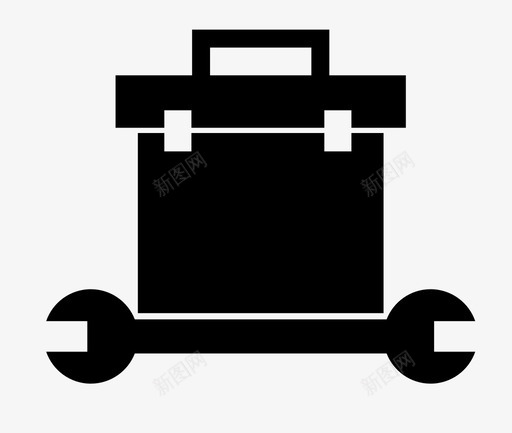 工具箱修理包工地工程图标svg_新图网 https://ixintu.com 工具箱修理包 工地工程