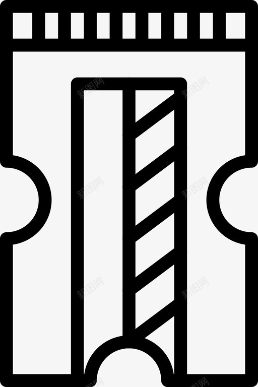 卷笔刀器具木工图标svg_新图网 https://ixintu.com 仪器 卷笔刀 器具 工作 木工 漂亮的工具轮廓 设备