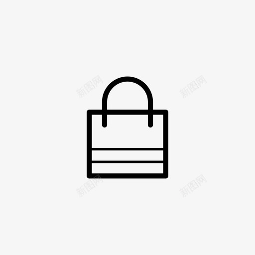 购物袋杂货袋手袋图标svg_新图网 https://ixintu.com 手袋 杂货袋 购物袋 购物袋3