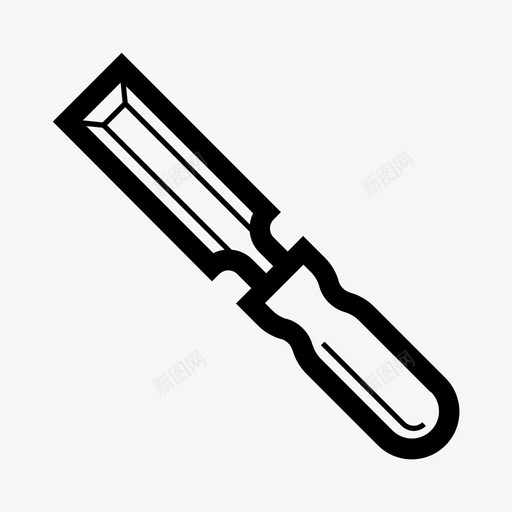 凿子雕刻芯片图标svg_新图网 https://ixintu.com 凿子 工具 工具时间2 工艺 木工 芯片 雕刻