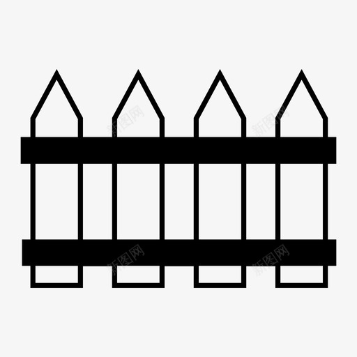 篱笆木板木头图标svg_新图网 https://ixintu.com 木头 木板 篱笆 篱笆填充物 院子