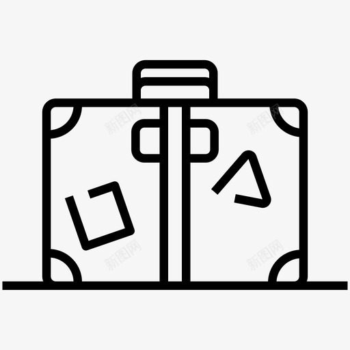 行李旅游度假图标svg_新图网 https://ixintu.com 度假 旅游 旅社线路图标集旅客住宿 行李