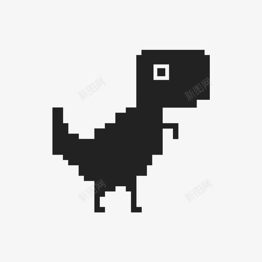 霸王龙恐龙游戏图标svg_新图网 https://ixintu.com 像素 恐龙 游戏 结束 霸王龙